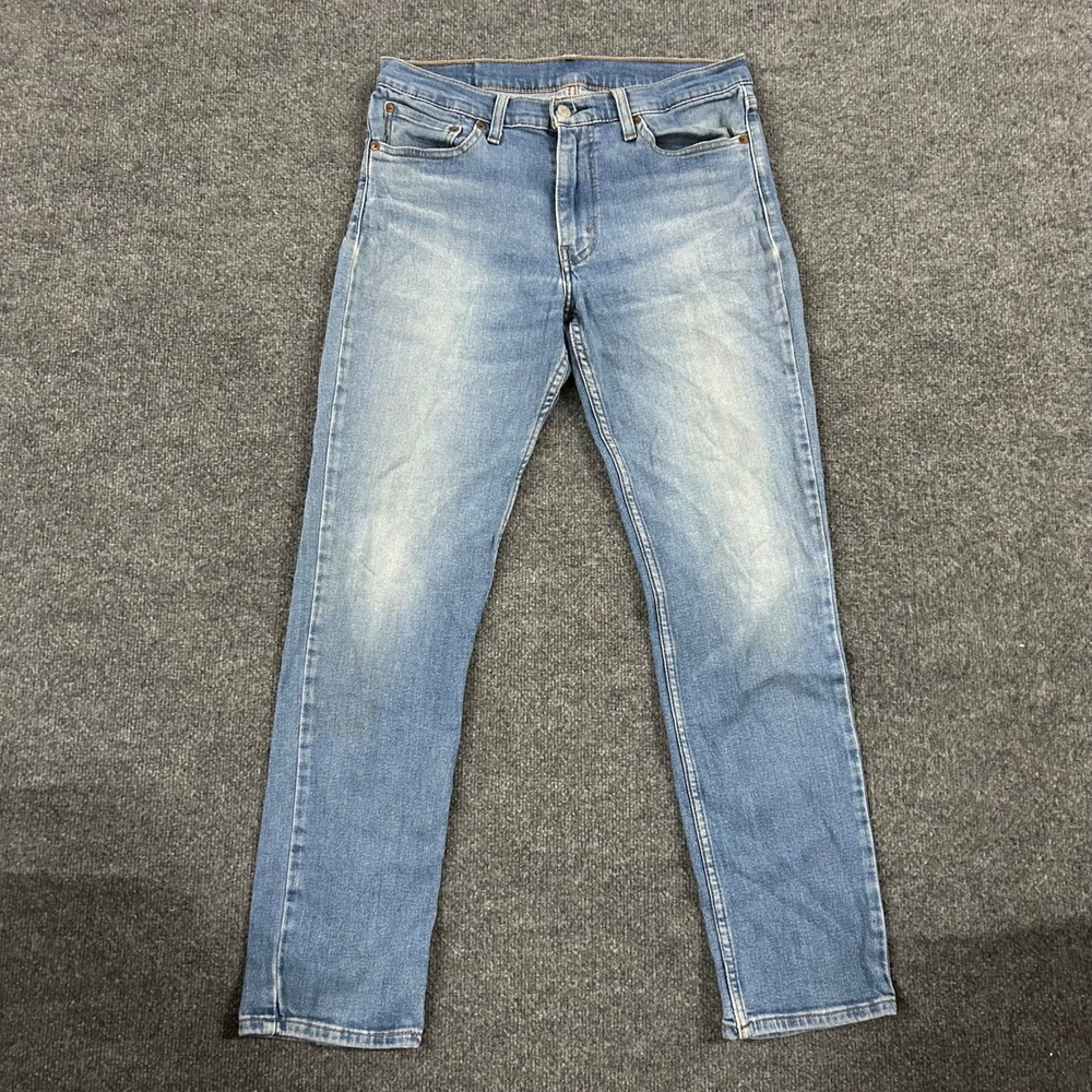 Levi's Jeans Mens Size 33 Blue Slim Straight Light Wash Stretch Casual